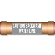 Underground Pipe Marking Tape CAUTION BACKWASH WATER LINE – 6″ Wide x 1,000 Roll