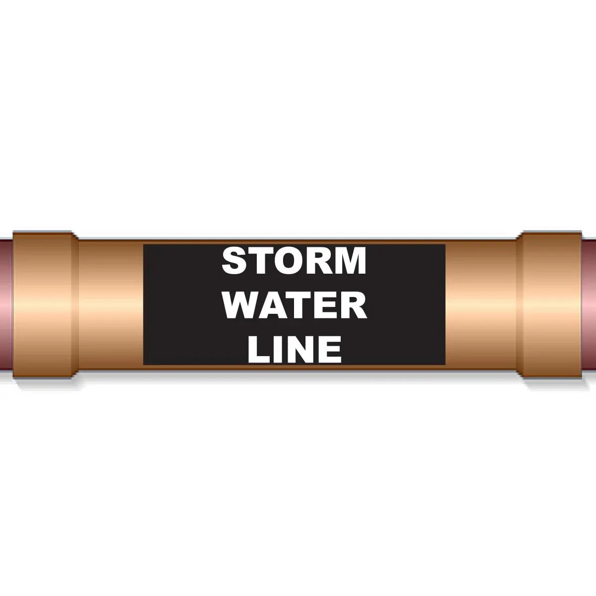 Underground Pipe Marking Tape STORM WATER LINE – 6″ Wide x 1,000 Roll