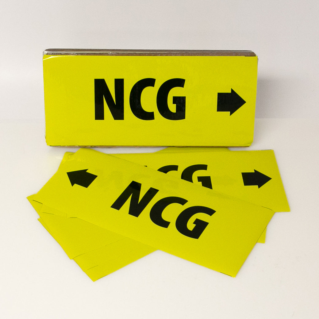 PIPE MARKING LABEL -  NCG -25 PCS