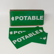 PIPE MARKING LABEL -  POTABLE -25 PCS