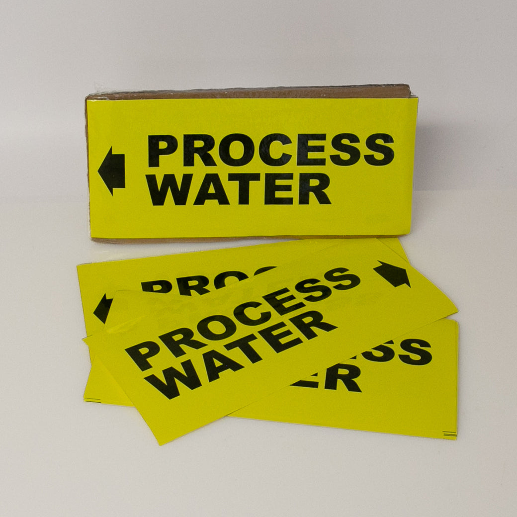 PIPE MARKING LABEL -  PROCESS WATER -25 PCS