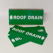 PIPE MARKING LABEL -  ROOF DRAIN-25 PCS