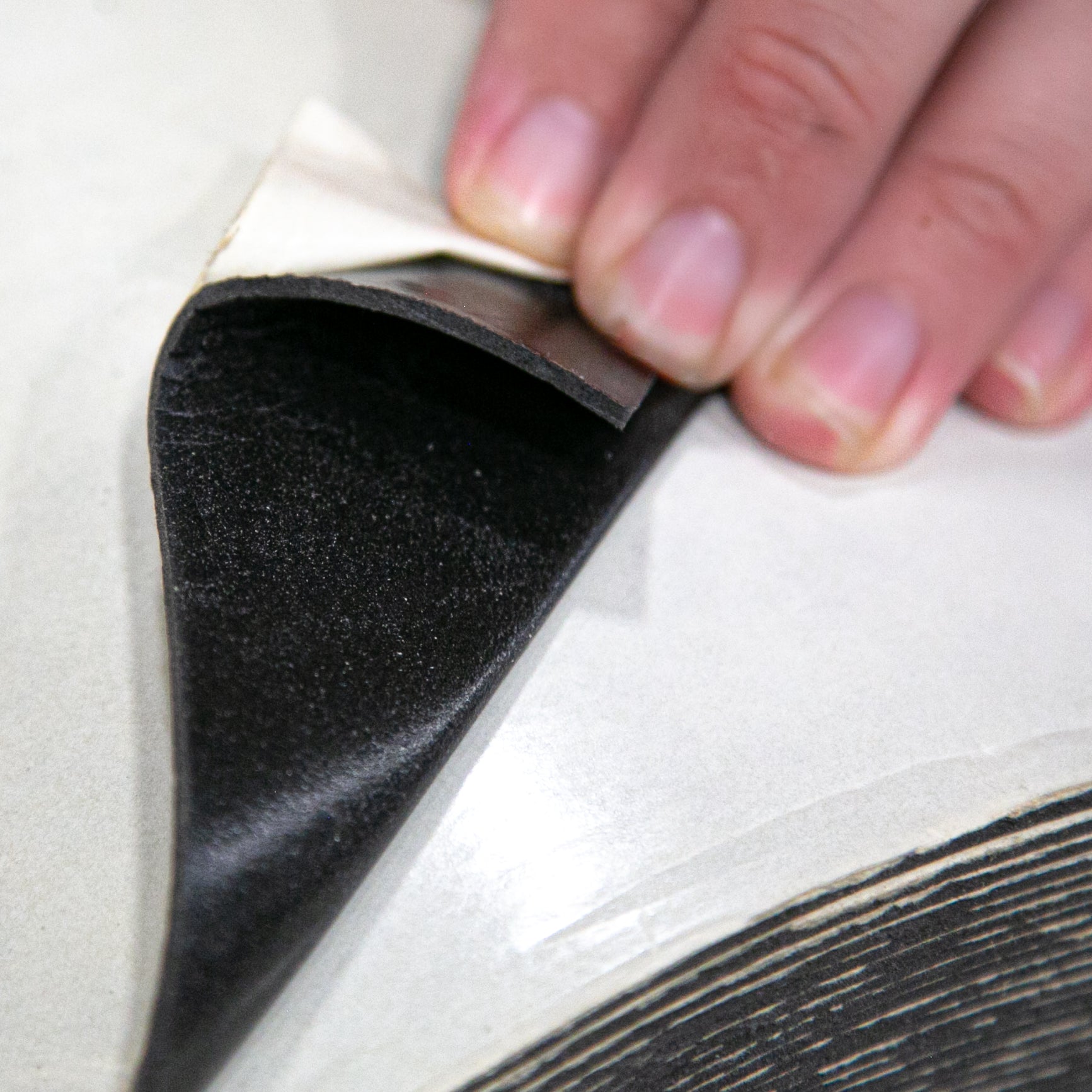 Single Sided Black Foam 1/8" Thick
