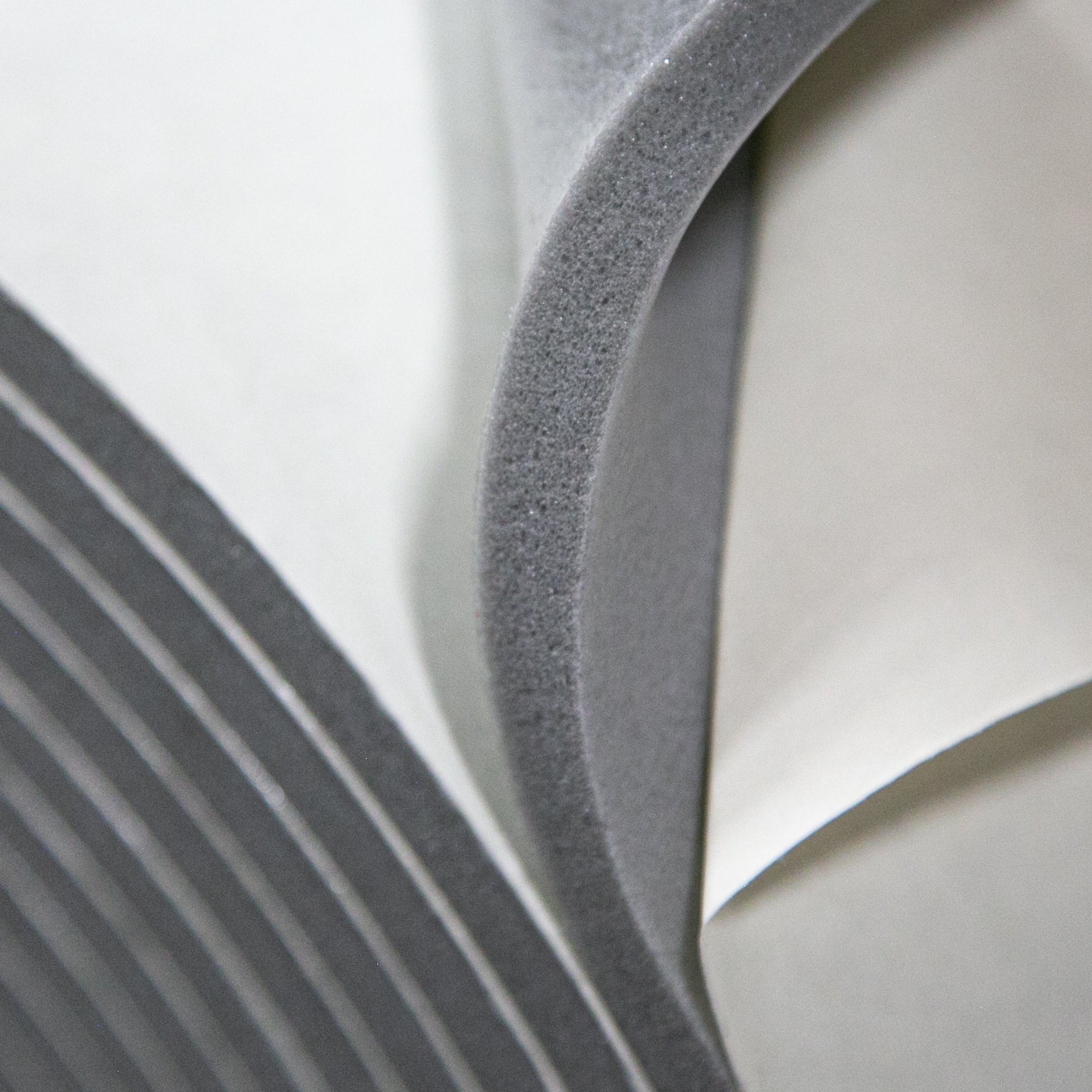 Single Sided Grey Foam 3/8" Thick