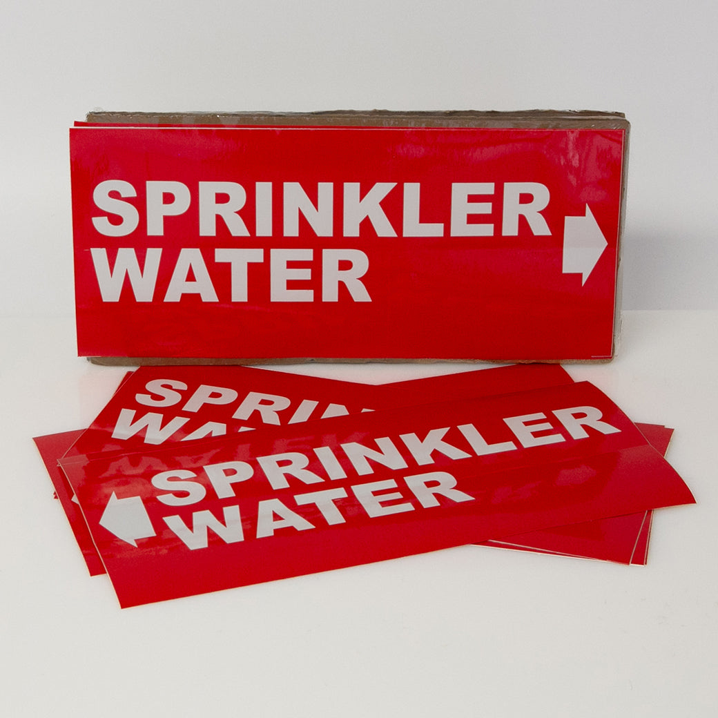 PIPE MARKING LABEL -   SPRINKLER WATER -25 PCS