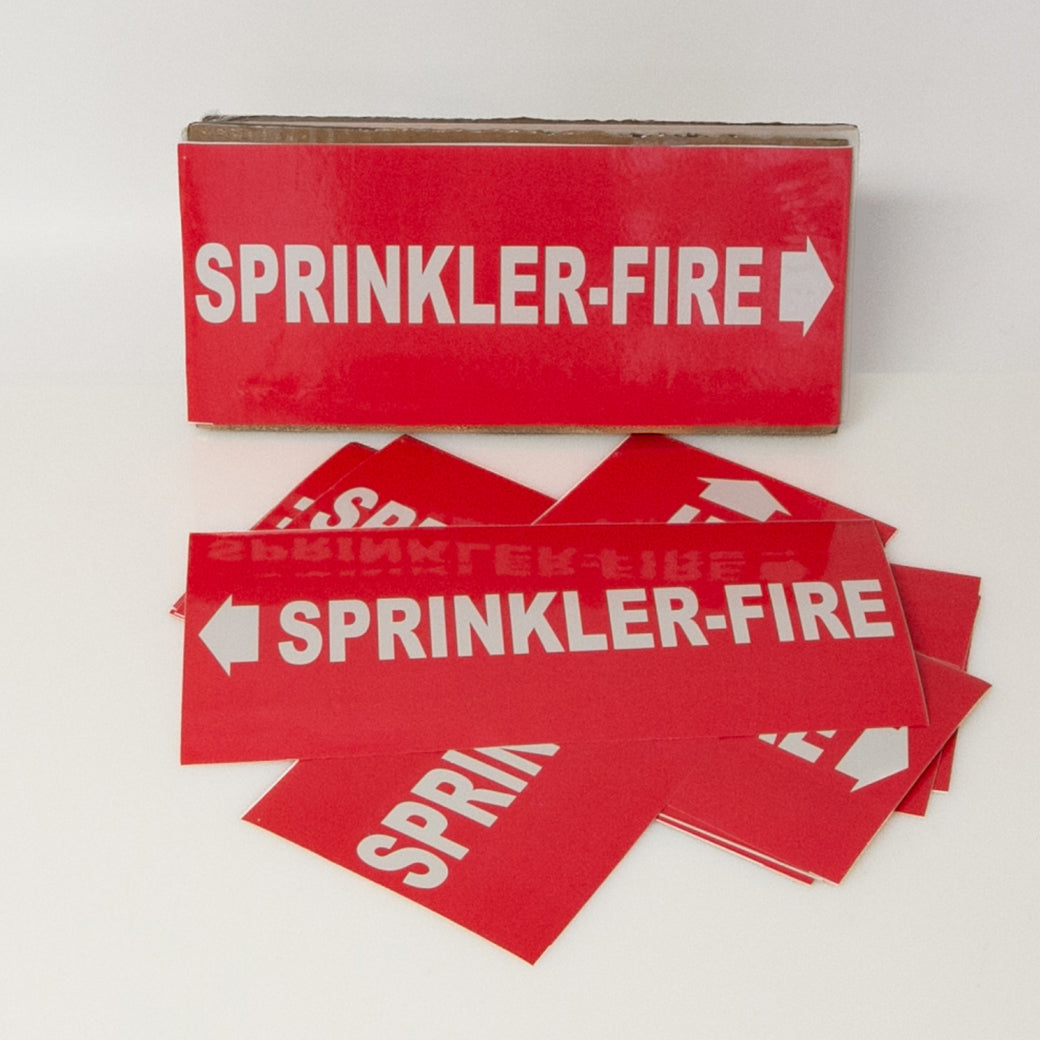 PIPE MARKING LABEL -   SPRINKLER FIRE -25 PCS