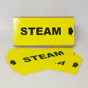 PIPE MARKING LABEL -   STEAM -25 PCS
