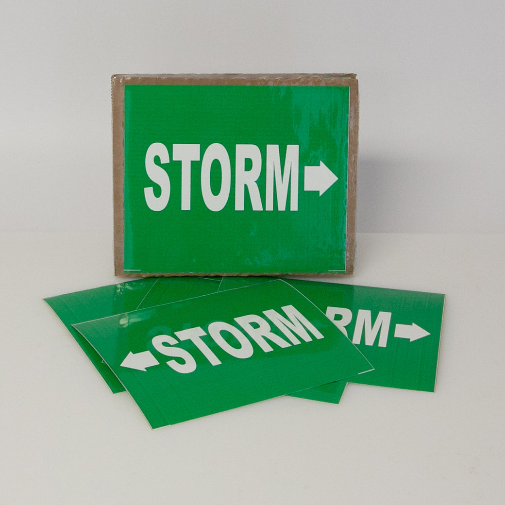 PIPE MARKING LABEL -   STORM-25 PCS