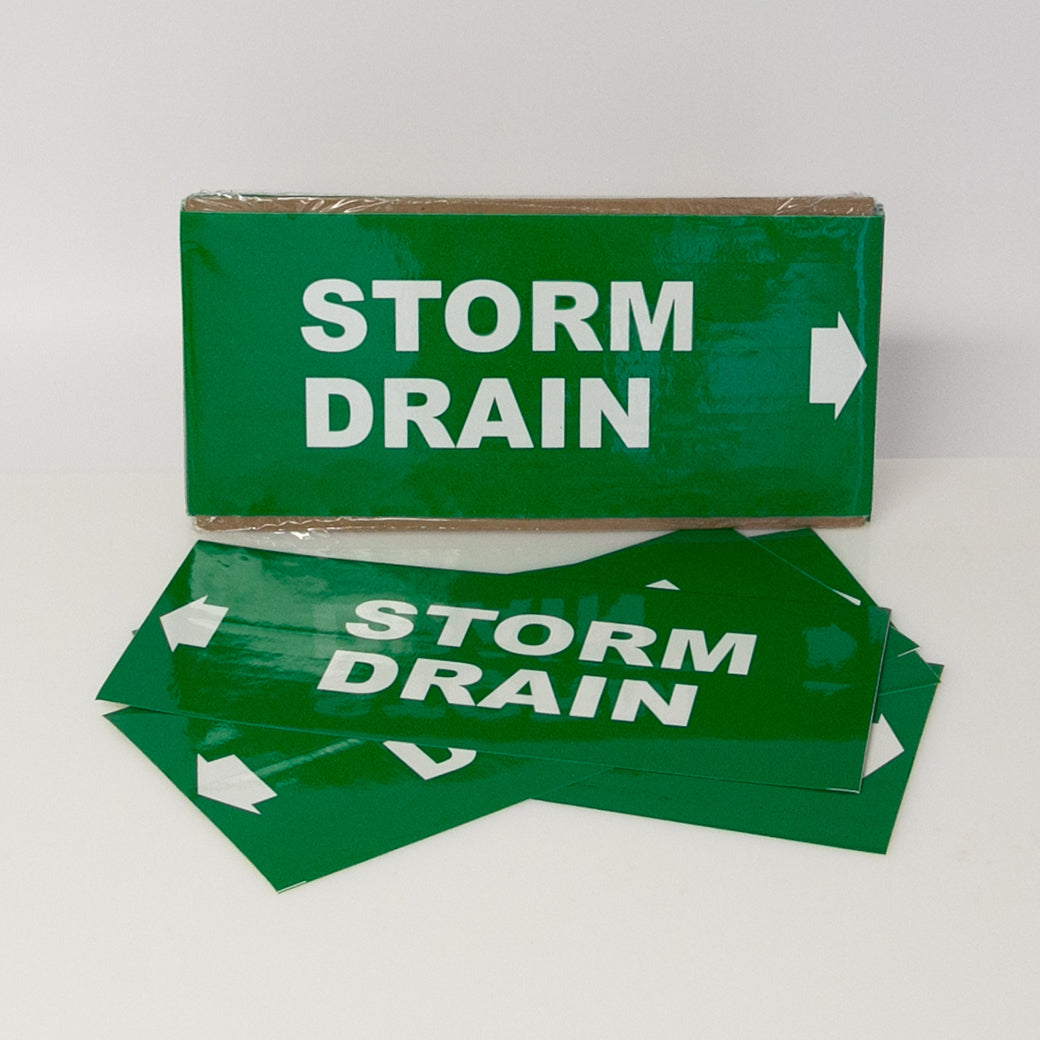 PIPE MARKING LABEL -   STORM DRAIN -25 PCS