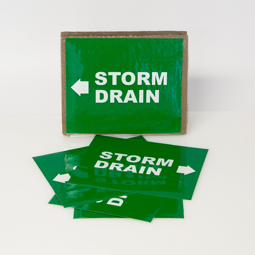 Drainage Label PIPE MARKING LABEL - STORM DRAIN -25 PCS – NADCO Tapes & Labels, Inc.