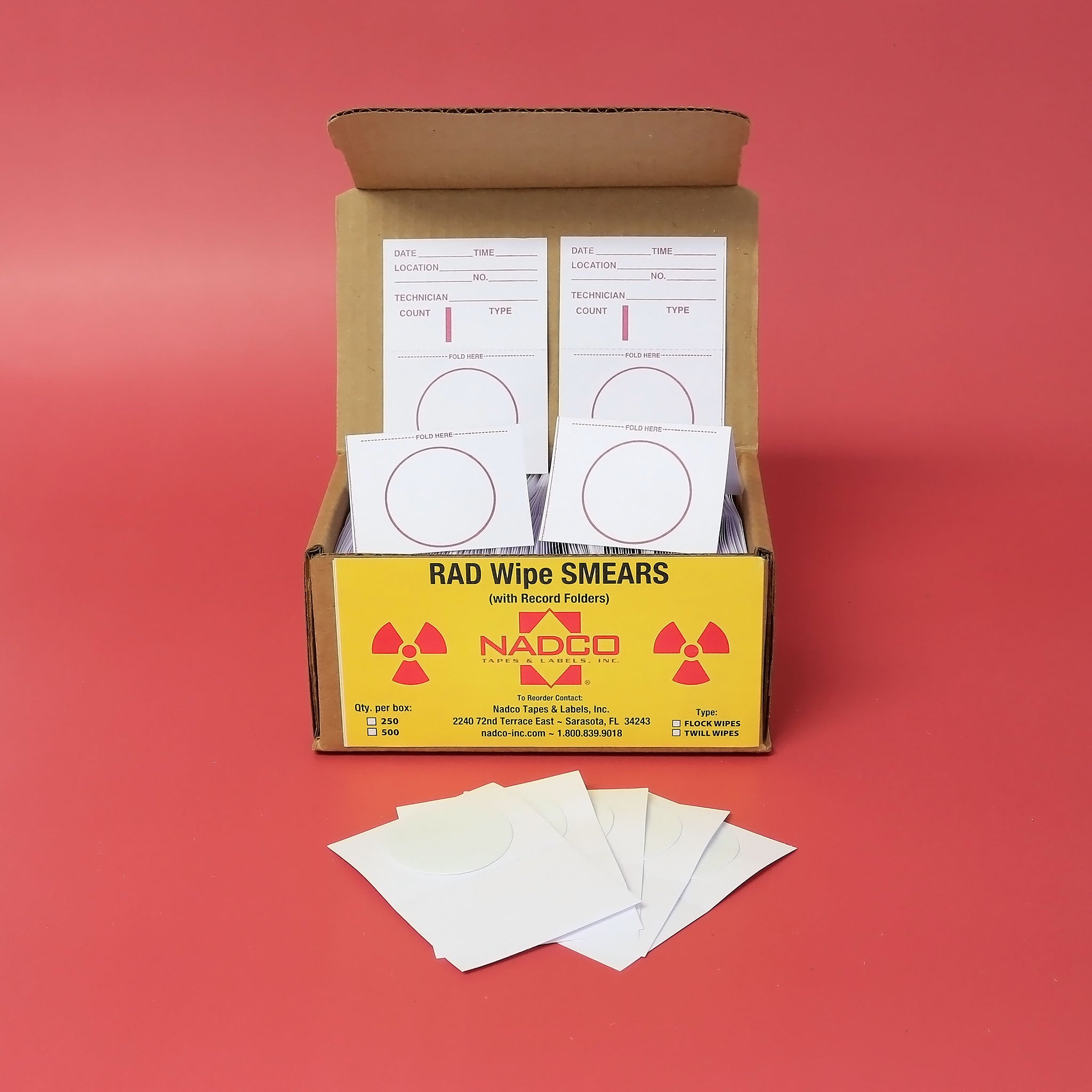 TWILL RADIATION SMEAR PIGGYBACK 2.625" X 3.75"