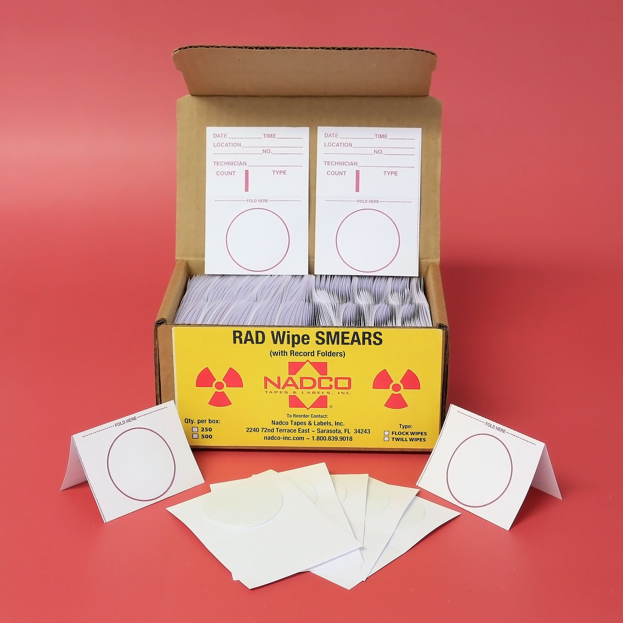 TWILL RADIATION SMEAR PIGGYBACK 2.625" X 3.75"