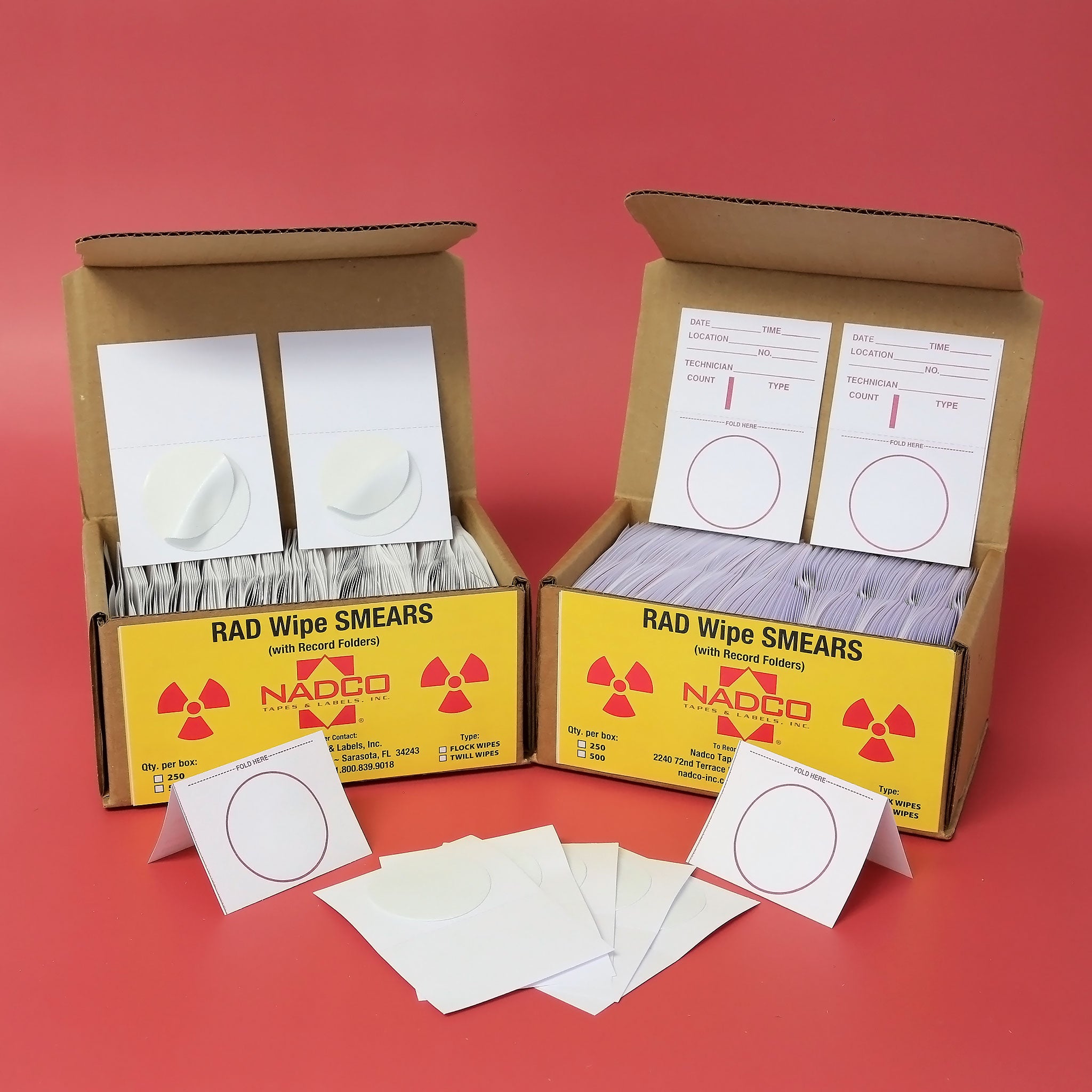 TWILL RADIATION SMEAR PIGGYBACK 2.625" X 3.75"