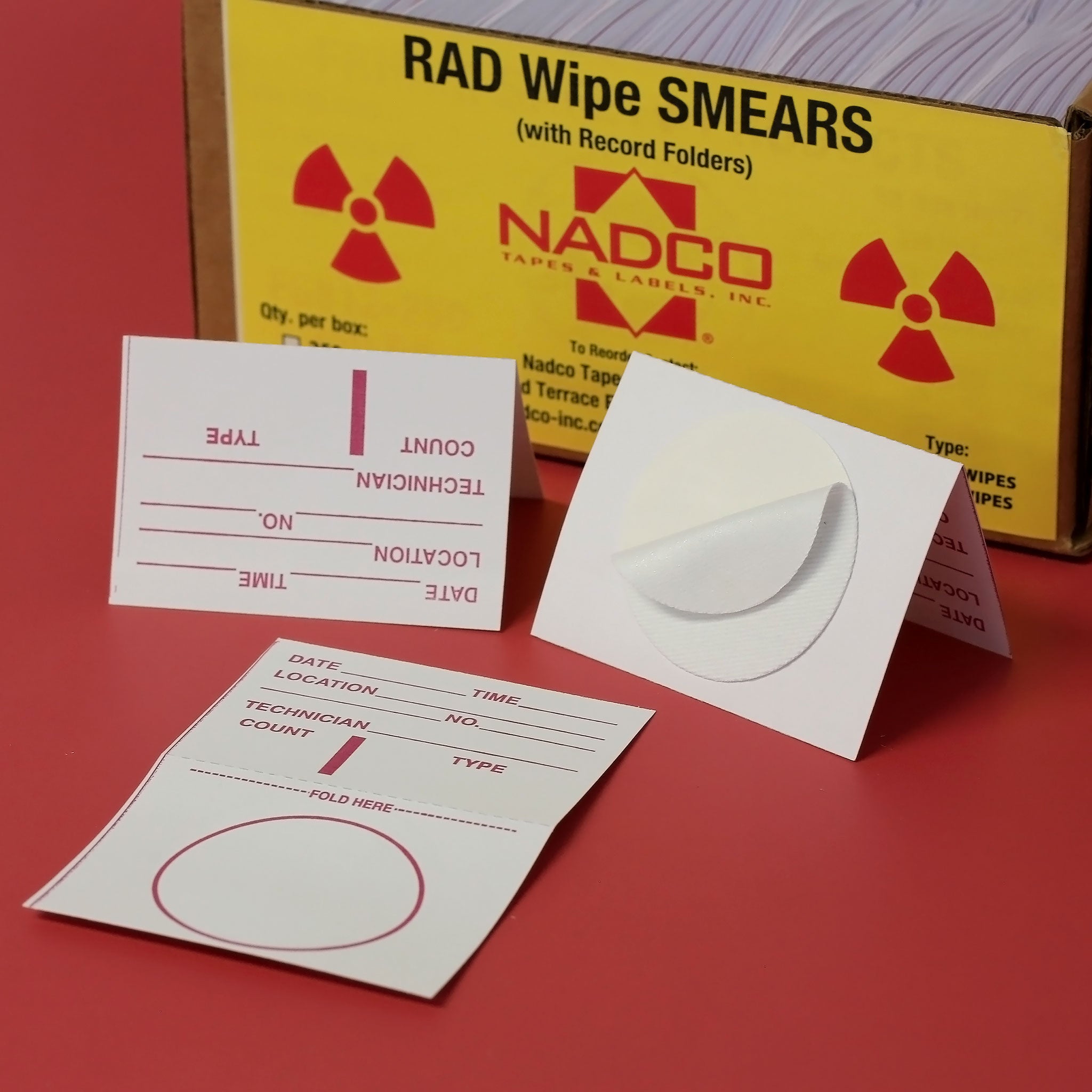 TWILL RADIATION SMEAR PIGGYBACK 2.625" X 3.75"