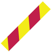BARRICADE TAPE STRIPED YELLOW/MAGENTA