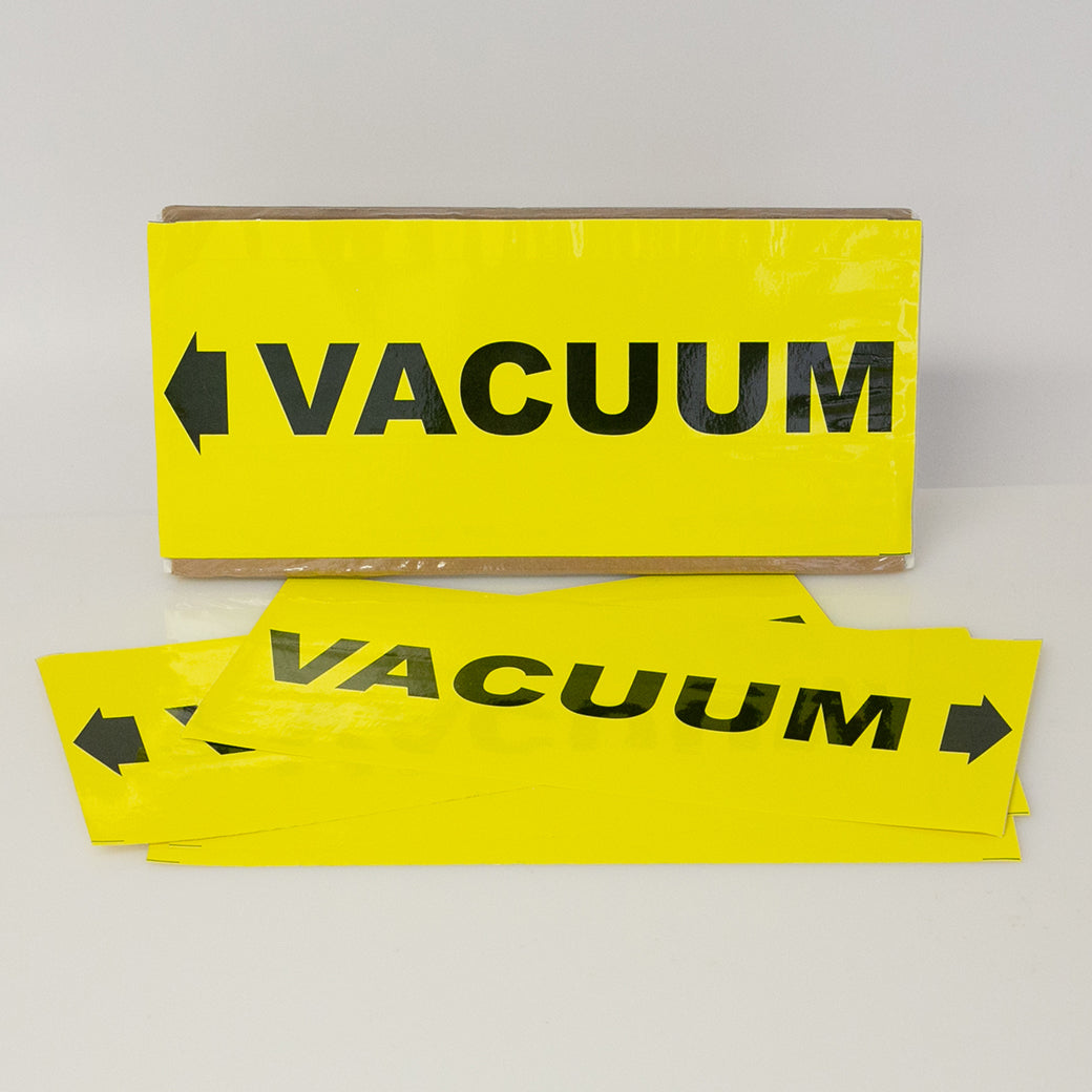 PIPE MARKING LABEL -  VACUUM -25 PCS