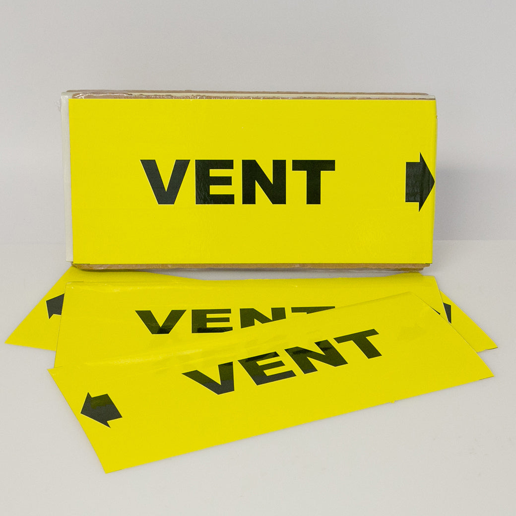 PIPE MARKING LABEL -  VENT -25 PCS