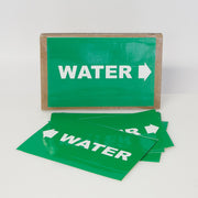 PIPE MARKING LABEL -  WATER -25 PCS