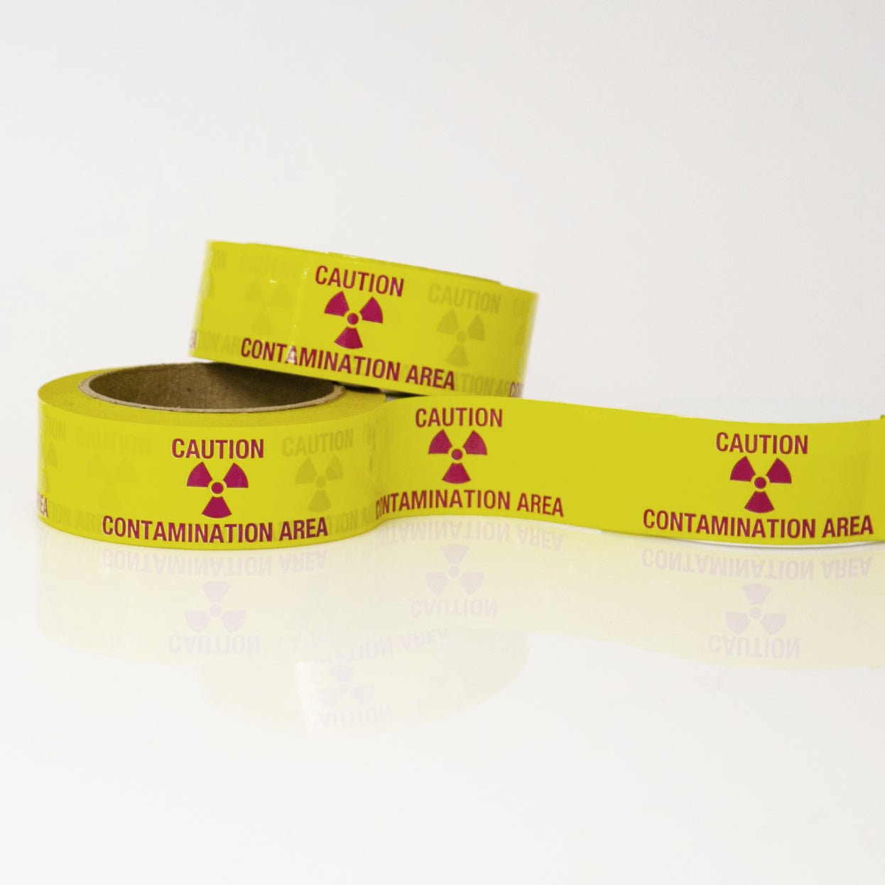 Caution Contamination Area with Rad Symbol 1 1/2" x 36 yards - NADCO Tapes & Labels, Inc.