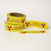 Caution Radioactive Material 1.5" x 6" Pieces on 36 Yard Roll - NADCO Tapes & Labels, Inc.