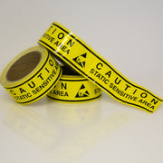 Caution Static Sensitive Area Tape 2" x 36y - NADCO Tapes & Labels, Inc.