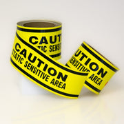 Caution Static Sensitive Area Tape 3" x 50' - NADCO Tapes & Labels, Inc.