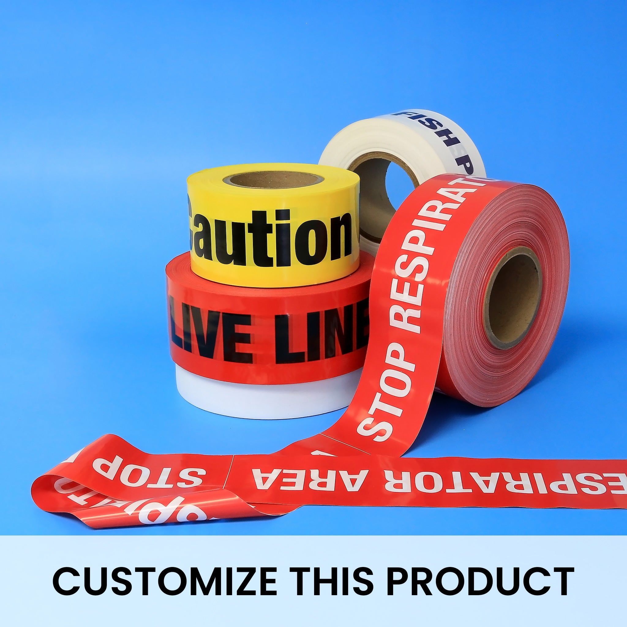 CUSTOM PRINT (DOUBLE SIDED) BARRICADE TAPE - NADCO Tapes & Labels, Inc.