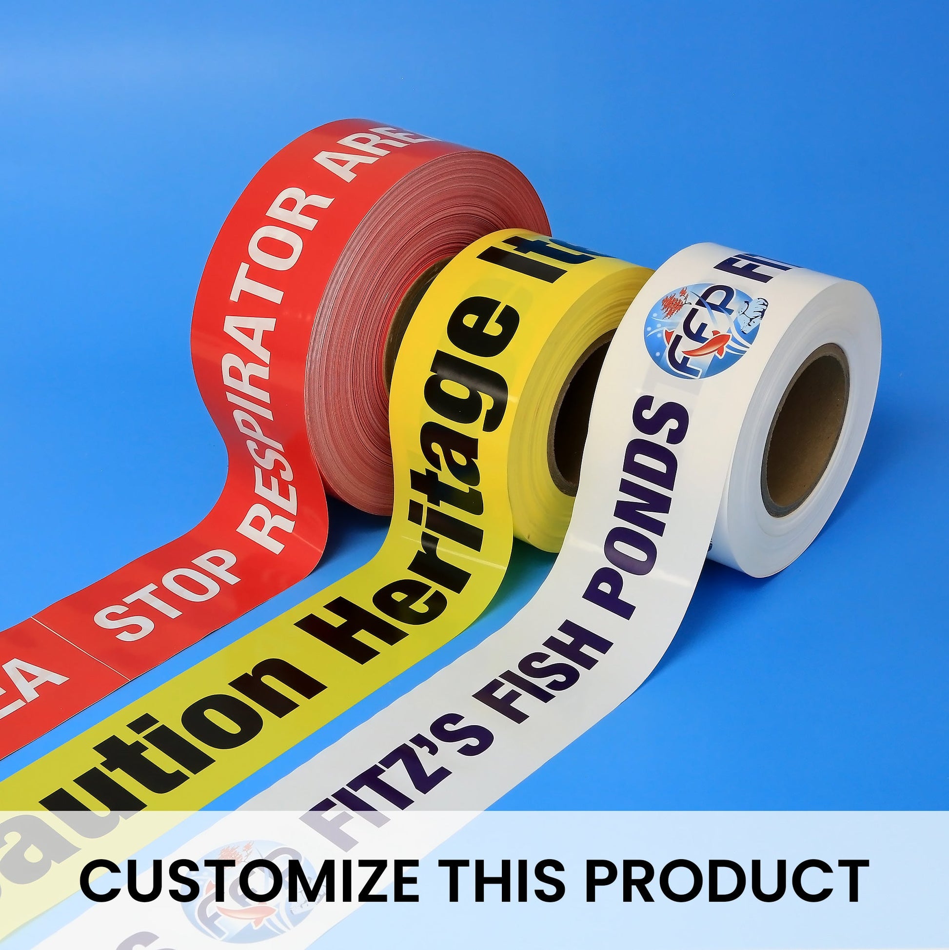 CUSTOM PRINT (DOUBLE SIDED) BARRICADE TAPE - NADCO Tapes & Labels, Inc.