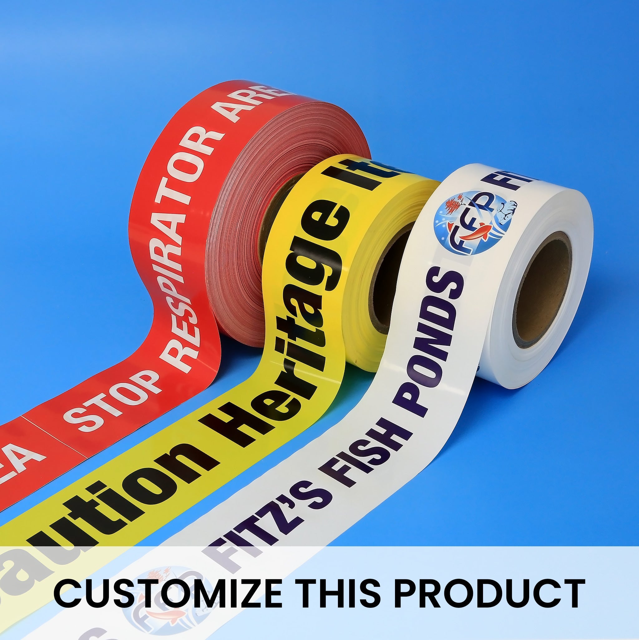 CUSTOM PRINT (DOUBLE SIDED) BARRICADE TAPE - NADCO Tapes & Labels, Inc.