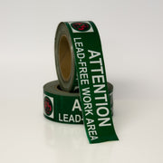 Facility Marking - ATTENTION LEAD FREE WORK AREA 2" X 108' - NADCO Tapes & Labels, Inc.