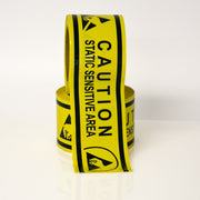 Facility Marking - ESD - CAUTION STATIC SENSITIVE AREA TAPE 3" WIDE - NADCO Tapes & Labels, Inc.