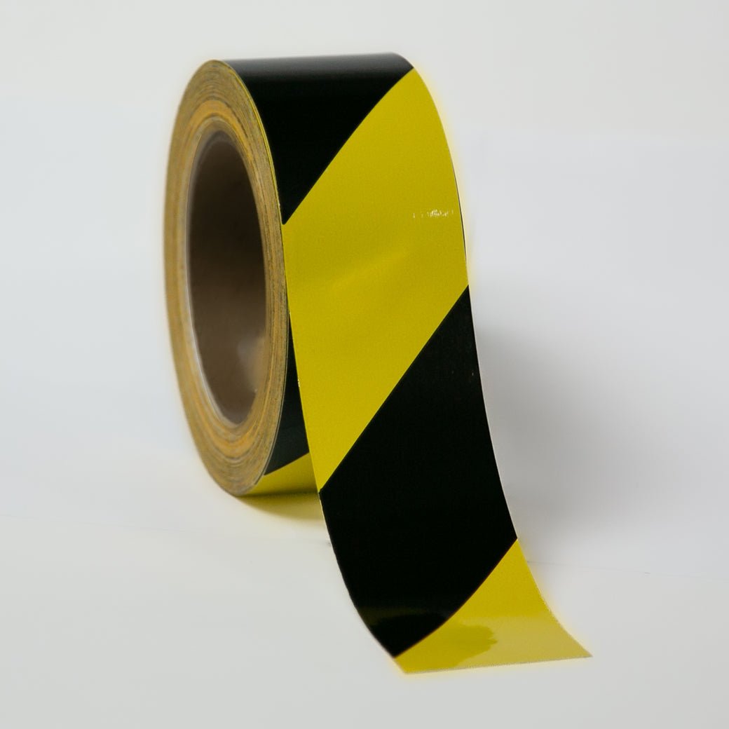 Hazard Stripe Various Colors (Minimum Order 10 Rolls Each) 2" & 3" x 36 yard Rolls - NADCO Tapes & Labels, Inc.