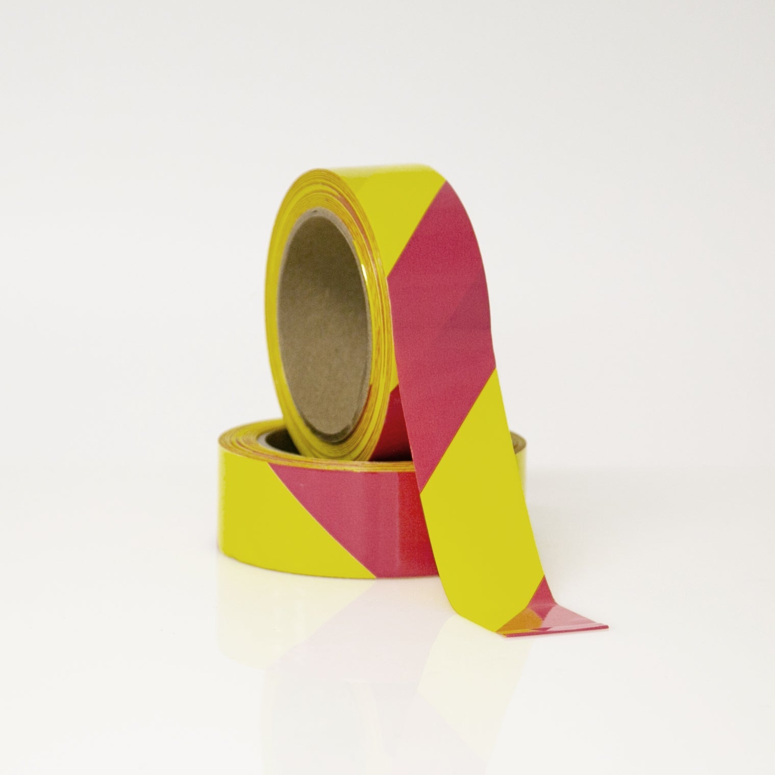 Hazard Stripe Yellow & Magenta 1 1/2" x 36 yards - NADCO Tapes & Labels, Inc.