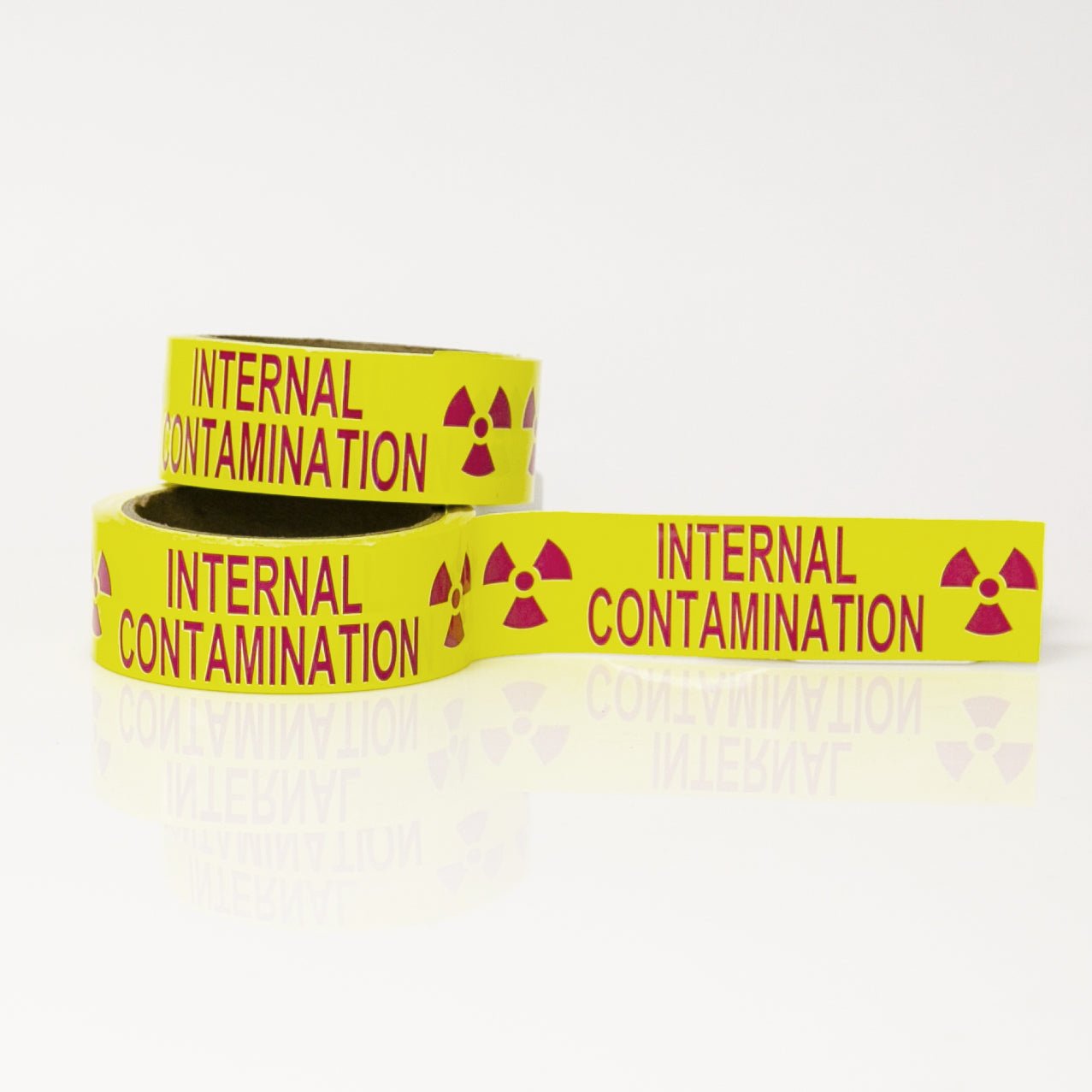 Internal Contamination with Rad Symbol 1 1/2" x 20 yards - NADCO Tapes & Labels, Inc.