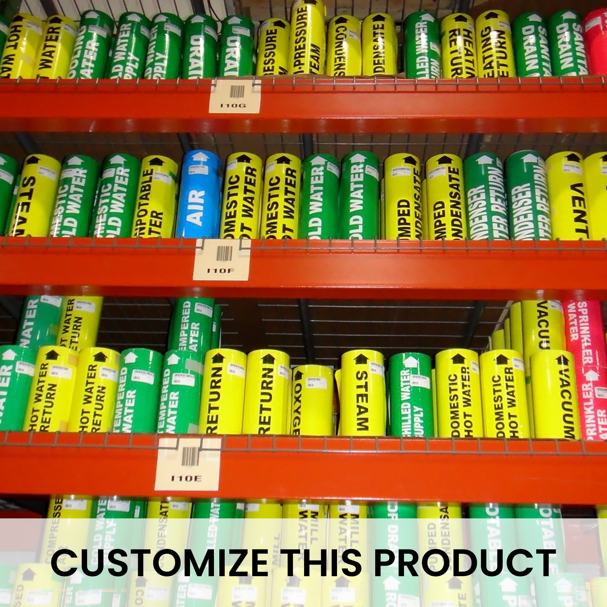 CUSTOM PIPE MARKING TAPE