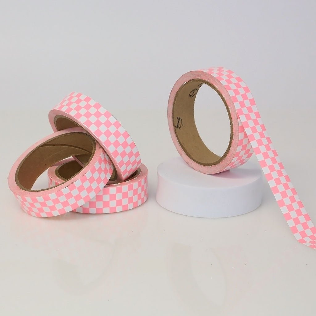 Vinyl Checkerboard Tape - 1" X 18 yards (1/4" Checks on 1" ID Core) - NADCO Tapes & Labels, Inc.