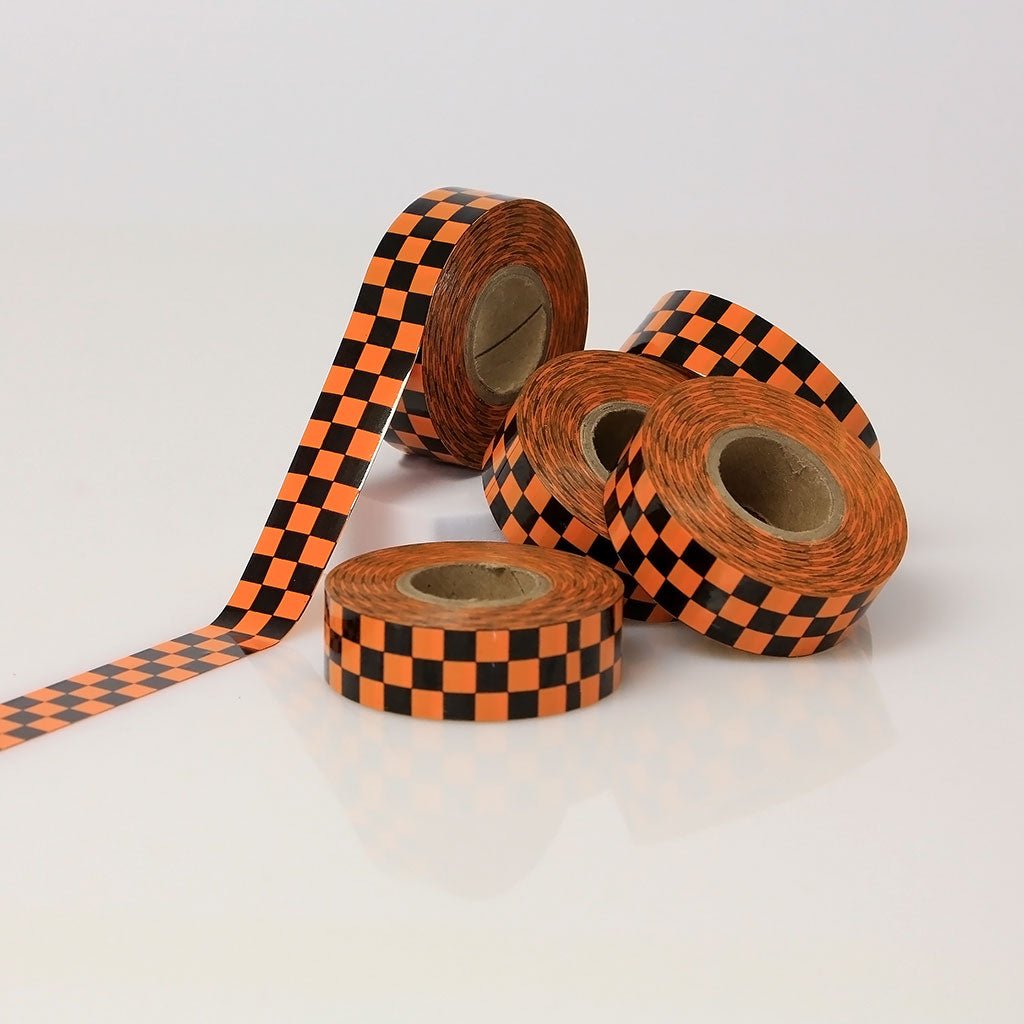Vinyl Checkerboard Tape - 1" X 18 yards (1/4" Checks on 1" ID Core) - NADCO Tapes & Labels, Inc.