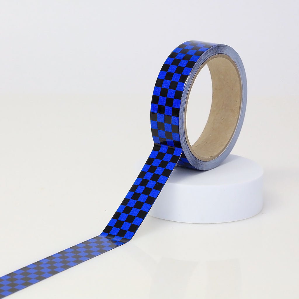 Vinyl Checkerboard Tape - 1" X 18 yards (1/4" Checks on 1" ID Core) - NADCO Tapes & Labels, Inc.