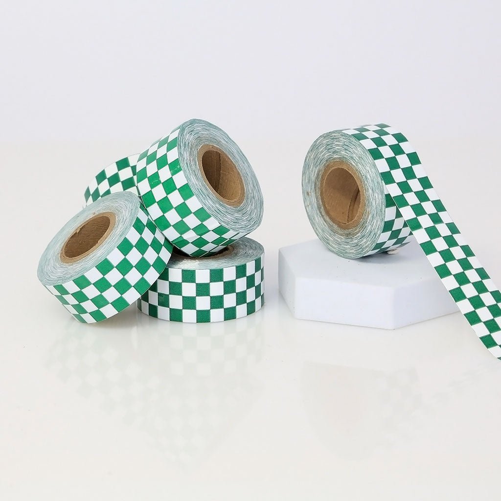 Vinyl Checkerboard Tape - 1" X 18 yards (1/4" Checks on 1" ID Core) - NADCO Tapes & Labels, Inc.