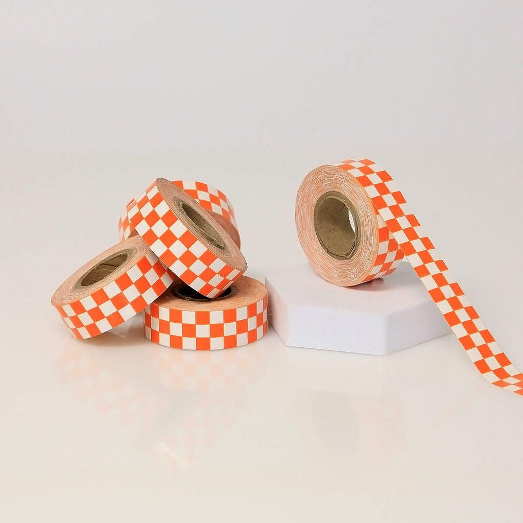 Vinyl Checkerboard Tape - 1" X 18 yards (1/4" Checks on 1" ID Core) - NADCO Tapes & Labels, Inc.