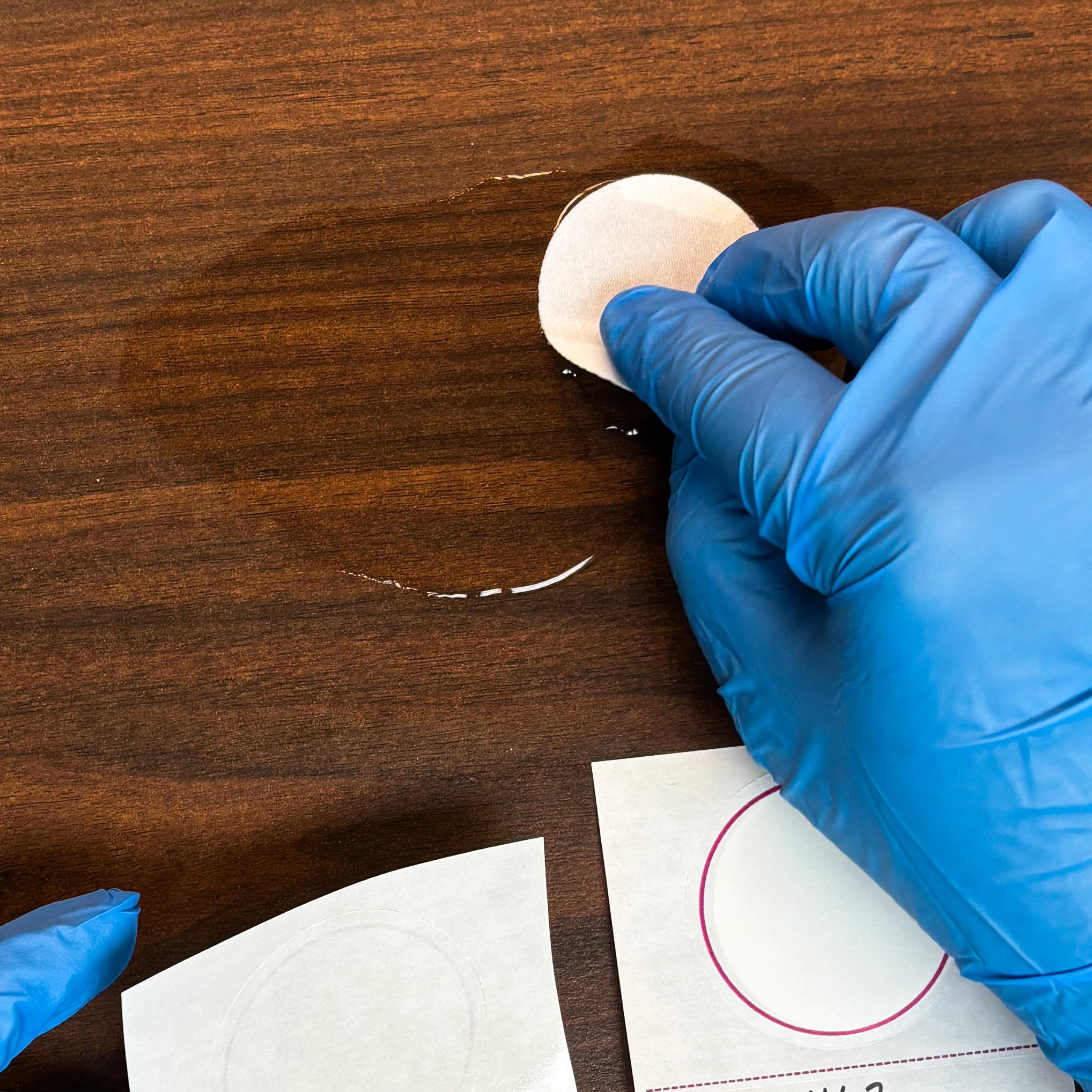 WIDE TWILL RADIATION SMEAR WIPES 3" x 4.5"