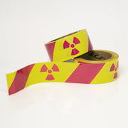 Yellow & Magenta Stripe with Rad Symbol 2" x 36 yards - NADCO Tapes & Labels, Inc.